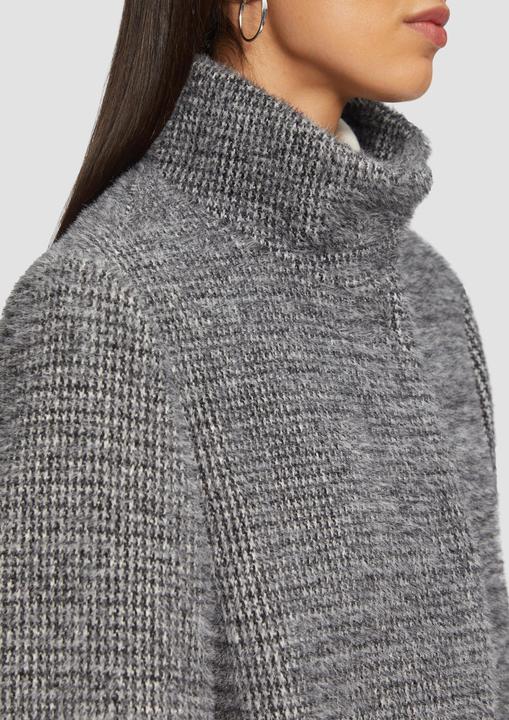 Produktbild S.Oliver Outdoor-Mantel Flauschiger Mantel mit Strickbündchen am Ärmel (34)