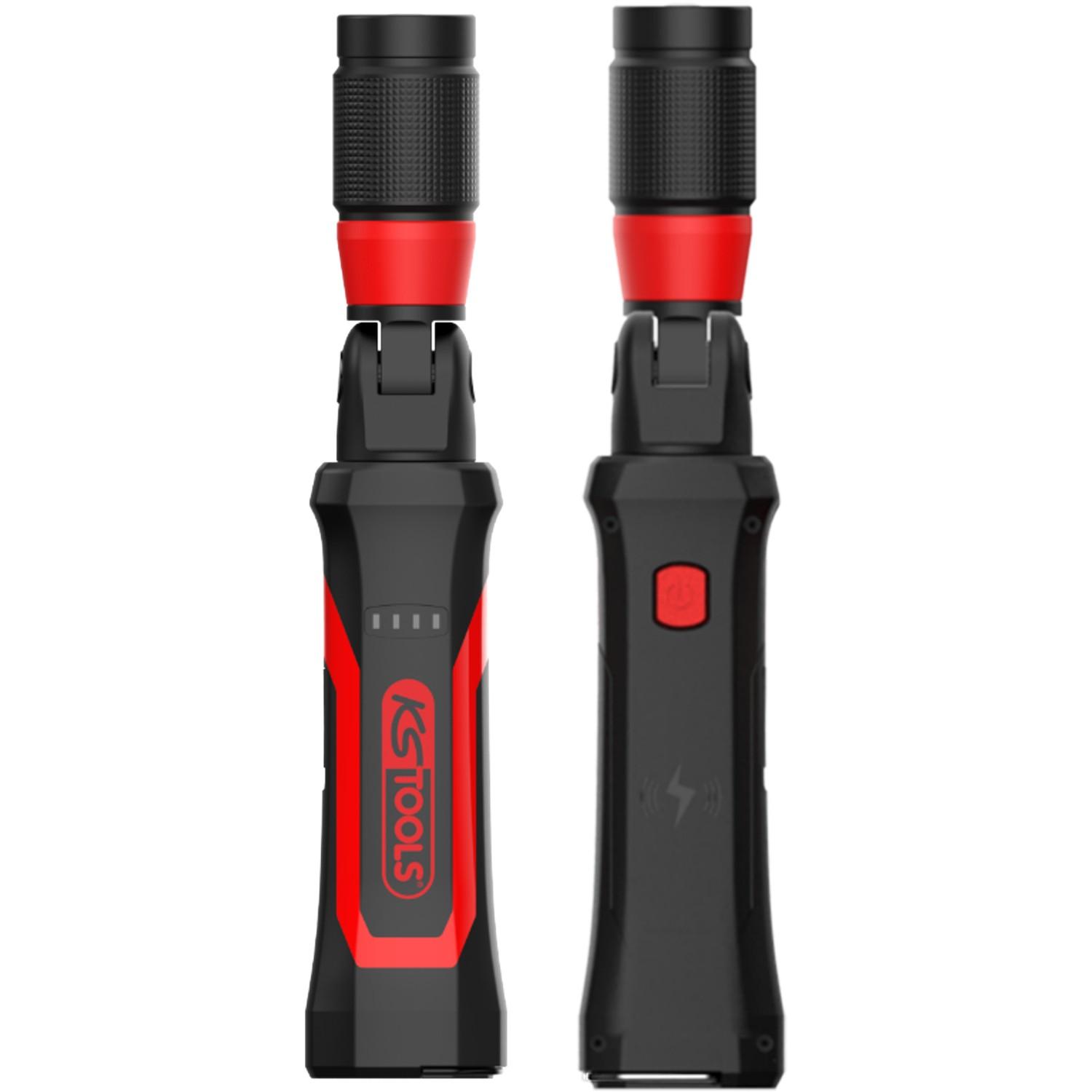 KS Tools, Illuminazione da lavoro, eQiUltimateBEAM Taschenlampen-Aufsatz mit Fokus-Funktion für 150.4601 ( 150.4604 ) (900 lm)