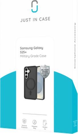 Produktbild Just in Case Military Grade Kunststoff Back Cover Schwarz Magnetisch Samsung Galaxy S25+ (Samsung Galaxy S25+)