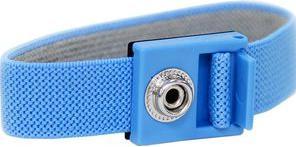 Actual product image RND Antistatic adjustable hypoallergenic wrist strap, 4 mm, Blue