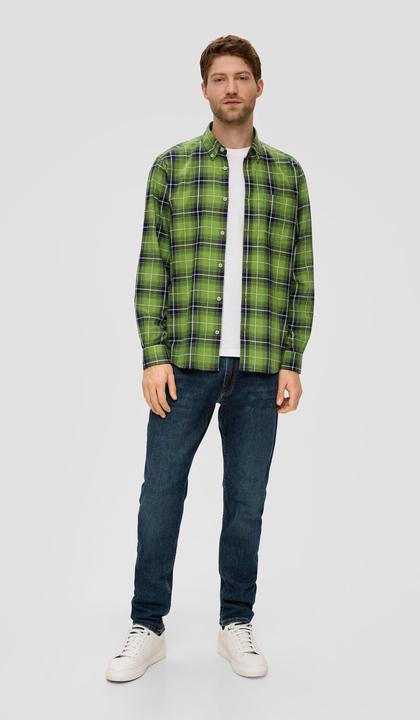 Produktbild s.Oliver Hemd Regular: Langarmhemd mit Button-down-Kragen (M)