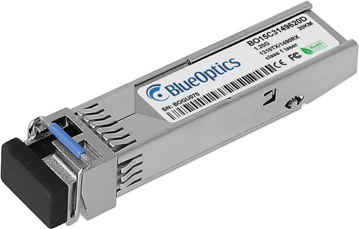 Produktbild BlueOptics Kompatibler Telco Systems BTI-SFP-GBD10L-DD-31/49S © BO15C3149620D SFP Transceiver, LC-Simplex, 1000