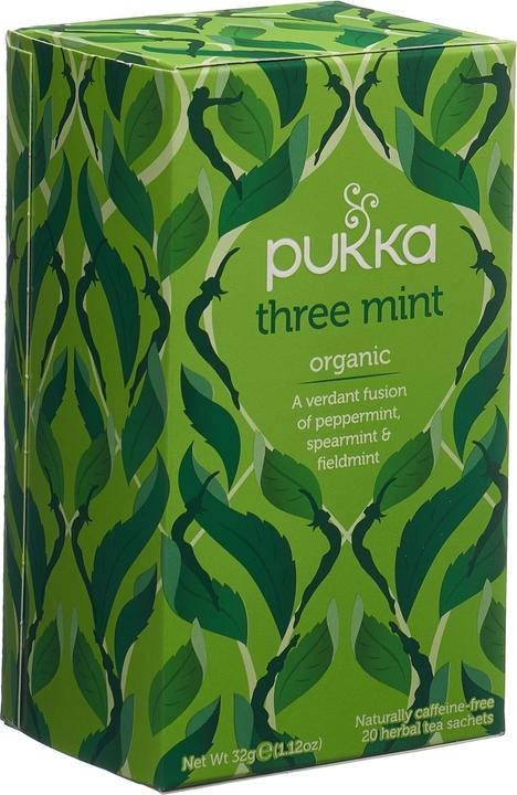 Actual product image Pukka Three Mint Organic (32 g)