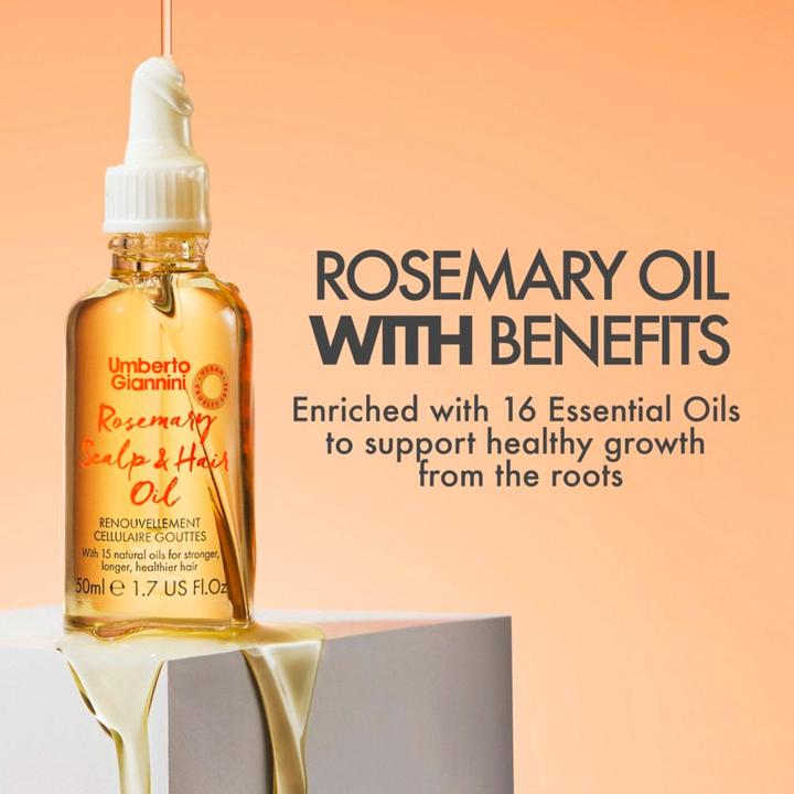 Immagine prodotto Umberto Giannini Trattamento all'olio di rosmarino per cuoio capelluto e capelli 50ml - Vegan e cruelty free (50 ml)