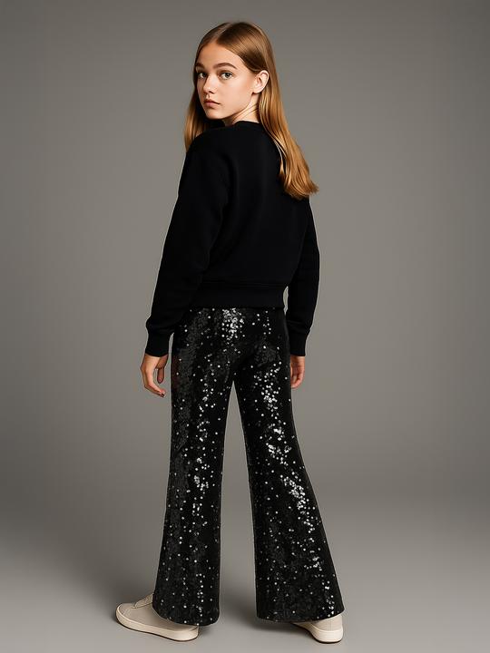 Produktbild Jonen Sweatshirt DISCO mit Glitzereffekt, Mädchen (140)