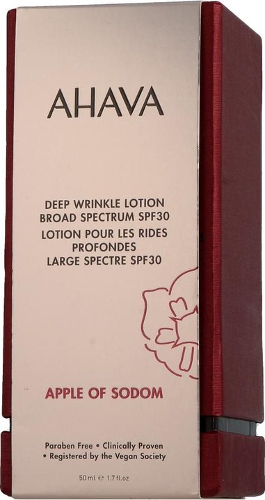 Actual product image Ahava APPLE OF SODOM Deep Wrinkle Lotion - Advanced Wrinkle Reduction SPF 30 (50 ml, Day cream, SPF 30)
