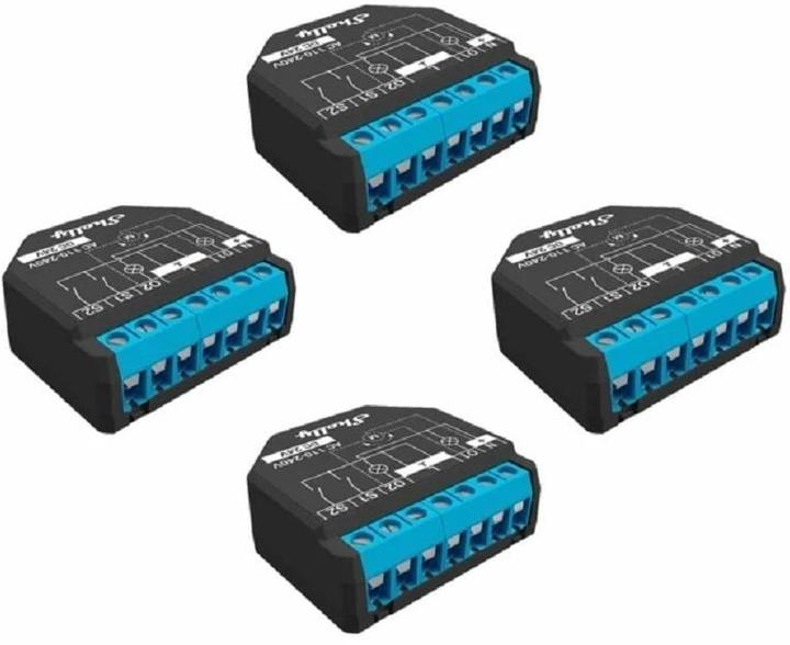 Immagine prodotto Shelly Attuatore di commutazione WLAN Plus 2PM WiFi switch, 4 pezzi (Attuatore dell'interruttore)
