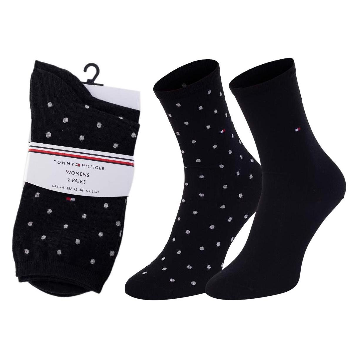 Tommy Hilfiger, Damen, Socken, Dot Socks, Blau, (2er Pack, 39 - 41)