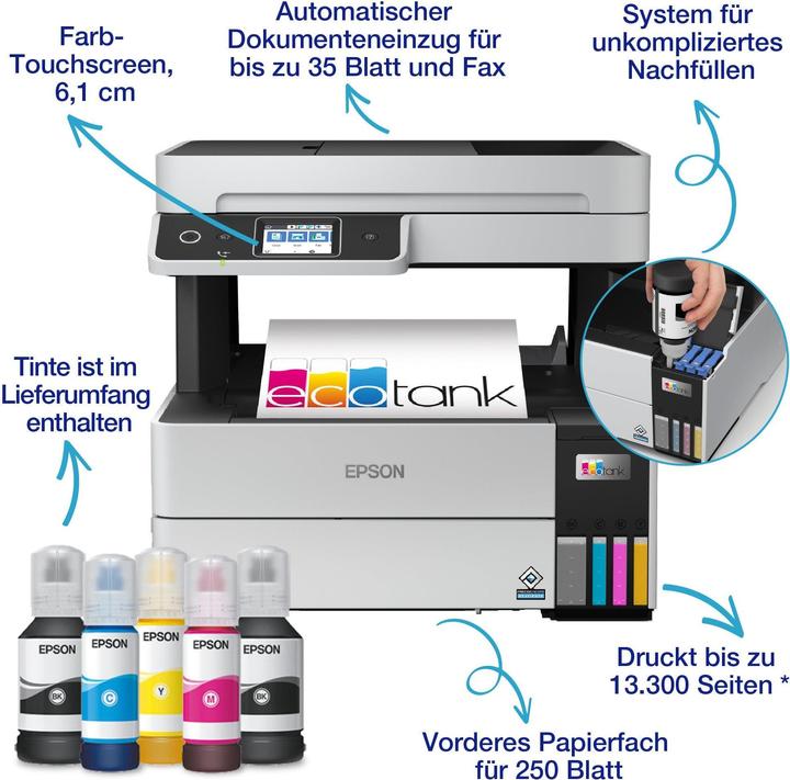 Actual product image Epson EcoTank Pro ET-5185 (Ink tank, Colour)