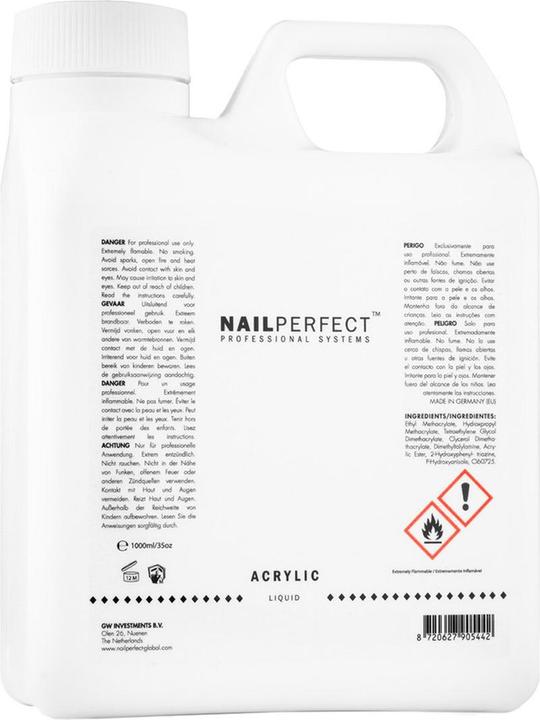 Nail Perfect Nagel perfekt - Acrylflüssigkeit - 1000 ml (1000 ml)