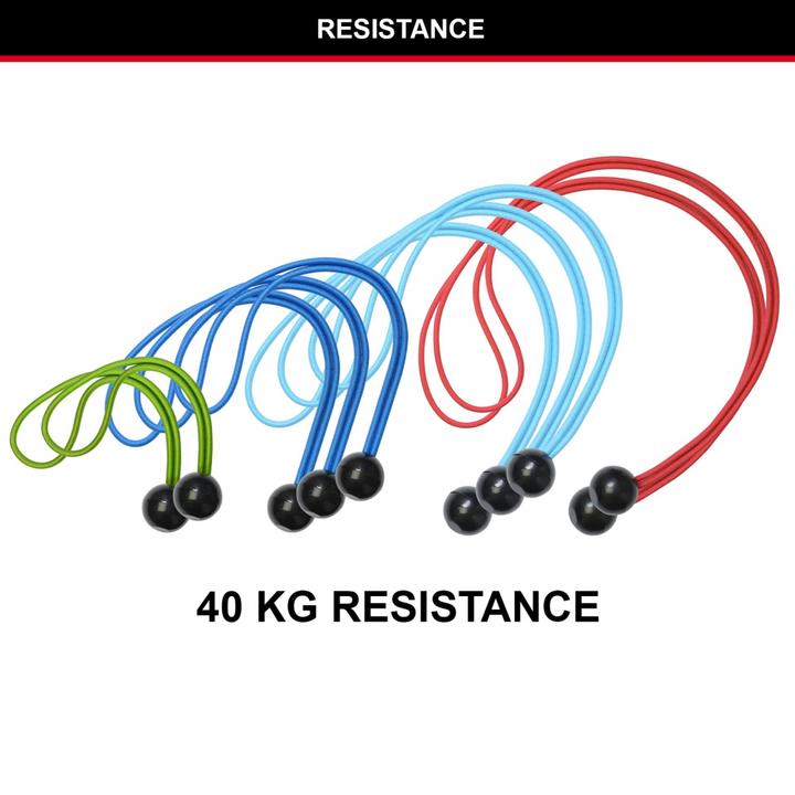 Produktbild Master Lock Minispanner 10er Set Mit Kugelkopf Versch.Längen Und Farben