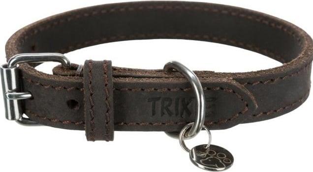 Actual product image Trixie Rustic fat leather collar (M, Dog, Dog sport)