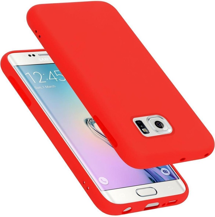 Produktbild Cadorabo TPU Liquid Silicone Case Cover (Samsung Galaxy S6 Edge)