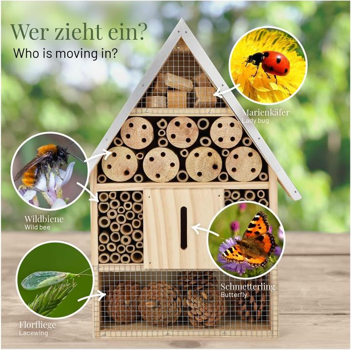 Immagine prodotto Wildlife home Hotel per insetti (Farfalle, Ape, Coccinelle)