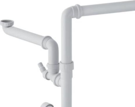 Actual product image Geberit vandlås til 2 vaske - med studs, 40mm x 1.1/2