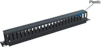 Produktbild OEM 19" 1U single-sided plastic rail, pass-through