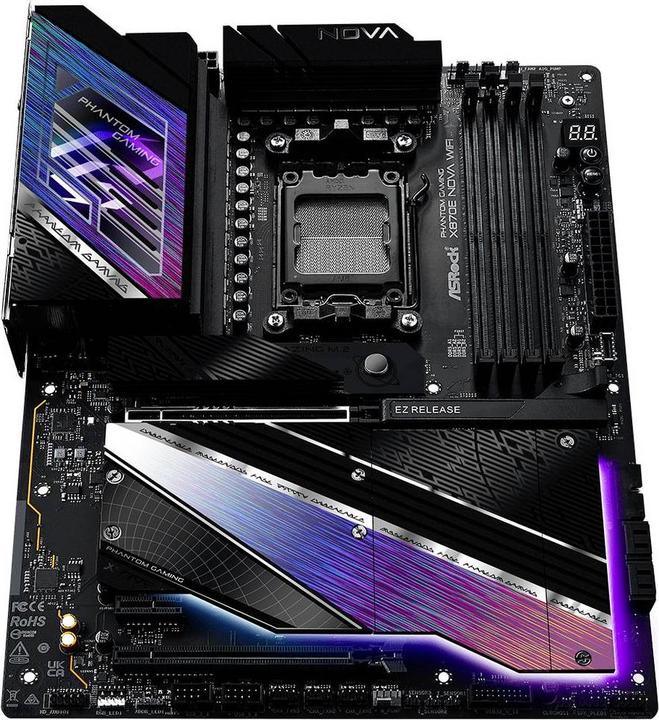 Productafbeelding AsRock MB AMD AM5 X870E Nova WiFi (AM5, AMD X870E, ATX)