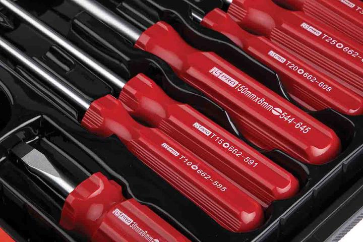 Produktbild RS PRO 15-teil Schraubendreher-Set (Schlitz)