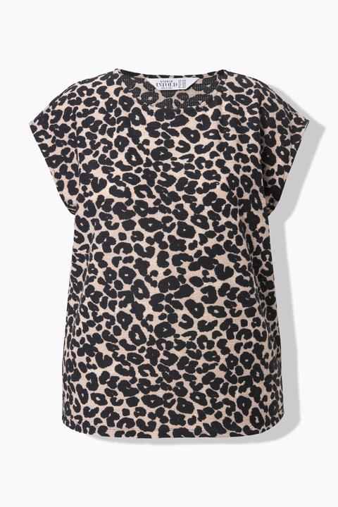 Produktbild Studio Untold Top, oversized, Waffelstruktur, Leo (60)