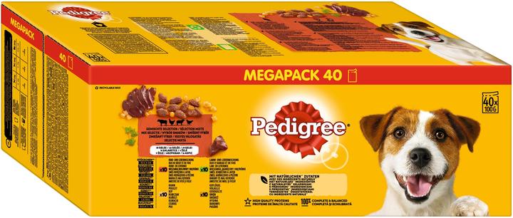 Actual product image Pedigree Bag in jelly (Adult, 40 pcs., 4000 g)