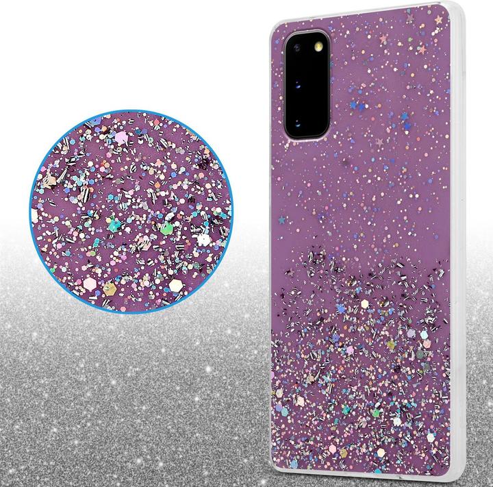 Actual product image Cadorabo TPU cover sparkling glitter (Samsung Galaxy S20+)
