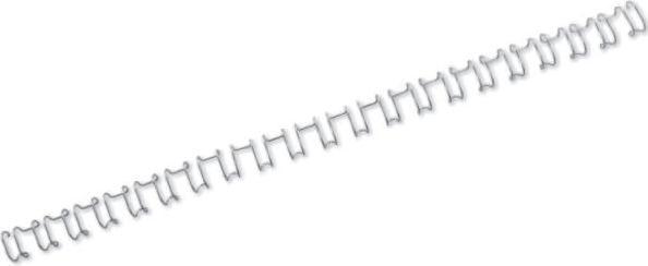 Produktbild GBC Binderücken Draht, 8 mm, 21 Ringe, silber