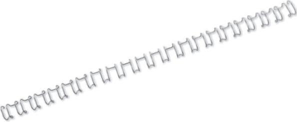 Produktbild GBC Binderücken Draht, 8 mm, 21 Ringe, silber