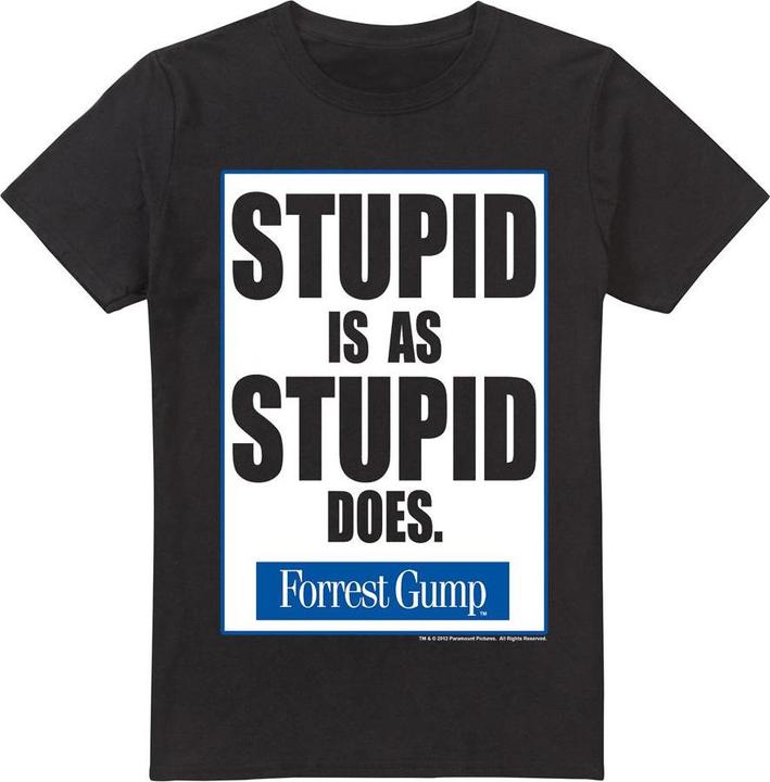 Immagine prodotto Forrest Gump Stupid Is Maglietta Uomo (4XL)