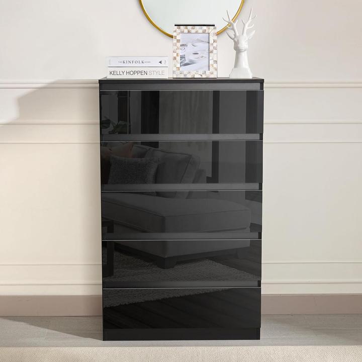 Actual product image HTI-Living Kommode Kenji 5 Schubladen Hochglanz