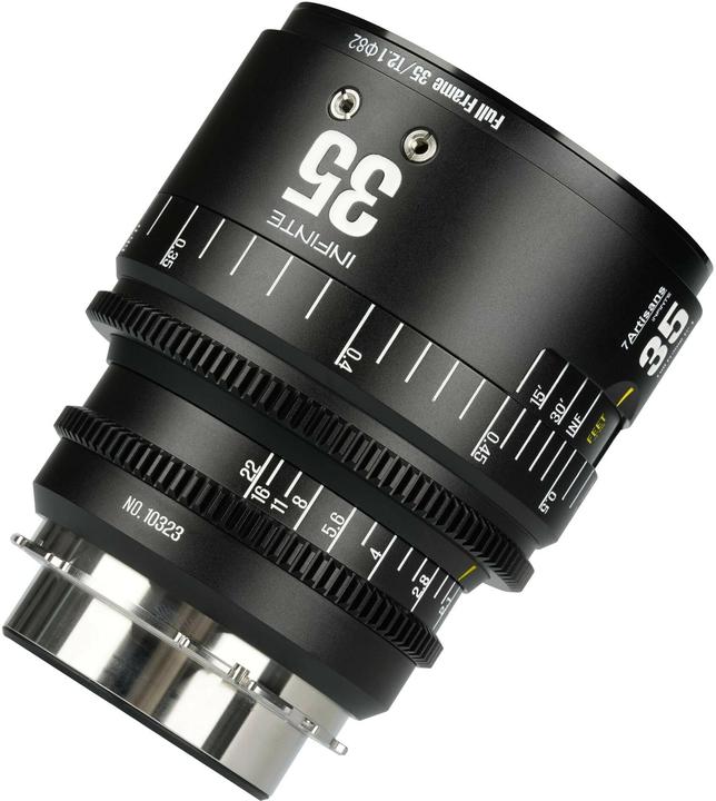 Image du produit 7artisans 35T21B-PL INF 35mm T2.1 INFINTE PL Mount (Black) (Arri PL, Plein format)