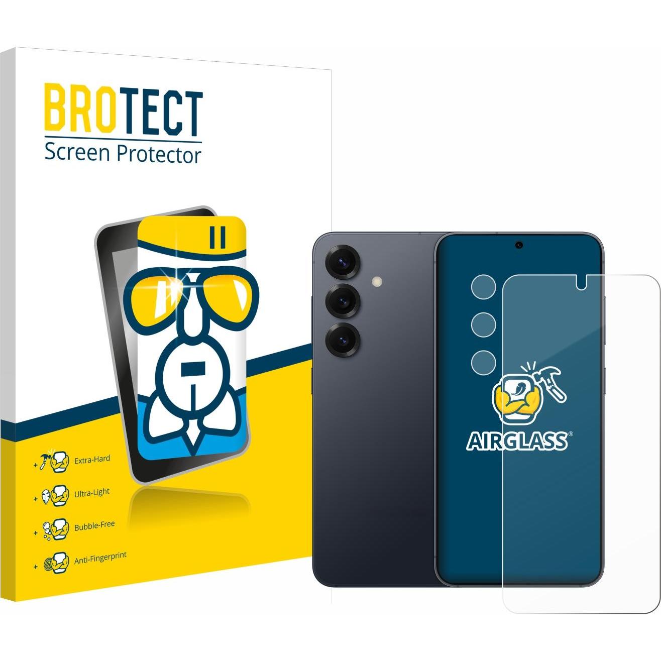 BROTECT Schutzglas Schutzfolie Displayschutz Display Schutz Glas Folie klar (1 Stück, Samsung Galaxy S25), Smartphone Sc...