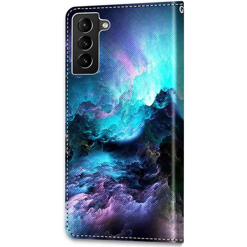 Thumbnail - Cover-Discount Galaxy S22+ - Leder Hülle Etui Nebula (Samsung Galaxy S22+), Smartphone Hülle