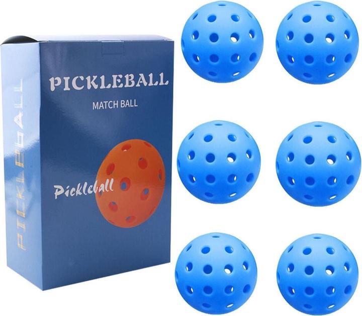 Hermex 6-piece set Pickleball outdoor ball Pickleball ball Racket sports ball