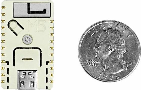 Produktbild M5Stack Entwicklerboard M5stamp C3U Mate mit Pin Headers