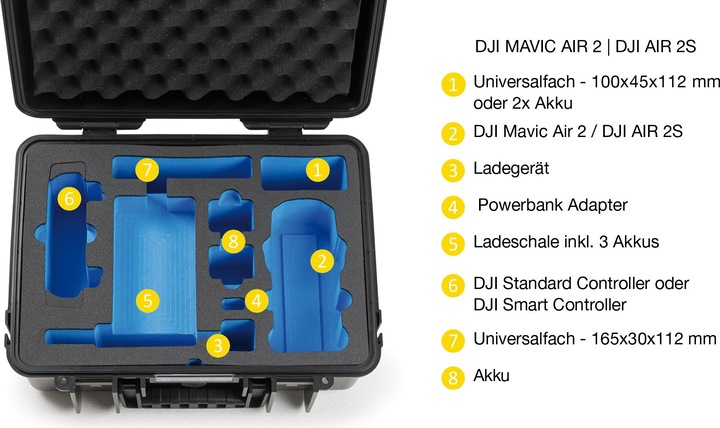 Actual product image B&W International Type 4000 B (Drone case, DJI Mavic Air 2)