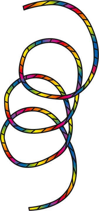 Invento Tube Tail Rainbow Spiral 6 m Tube tail, length 6.2 m, Ø 10 cm