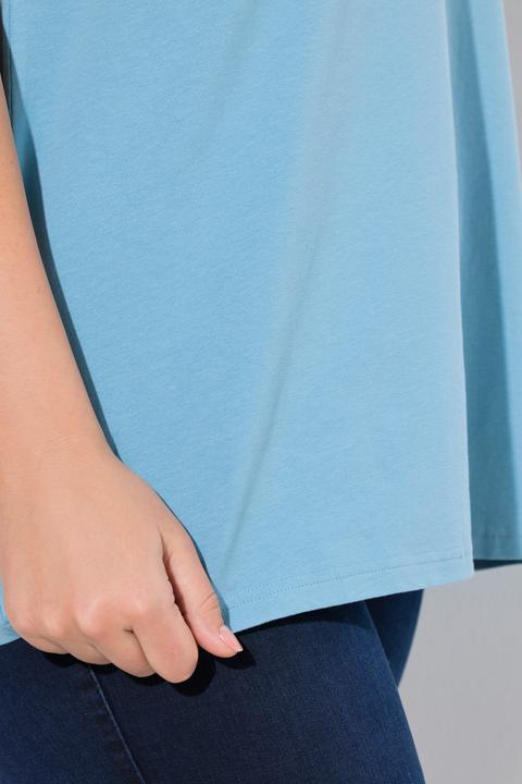 Actual product image Ulla Popken Essential V-Neck Stretch Cotton Tank (58)