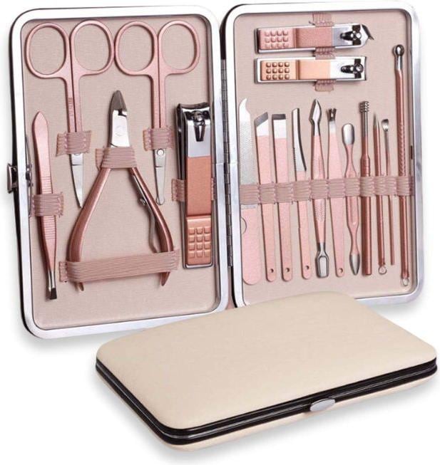 Image du produit Hermex Set de manucure Ciseaux à ongles pour pédicure Ciseaux à ongles pour soins des ongles Points noirs