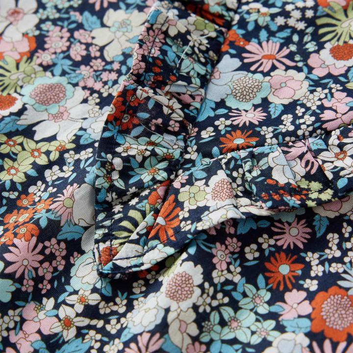 Produktbild vidaXL Kinder-Langarmbluse Dunkelblau 104,Material: 100 (104)