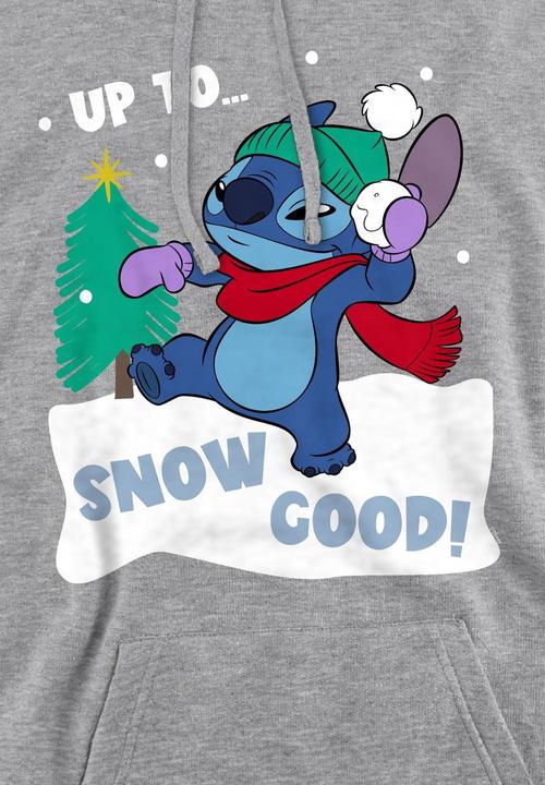 Immagine prodotto Lilo & Stitch Felpa con Cappuccio Cucitura Palla Di Neve Uomo (XXL)