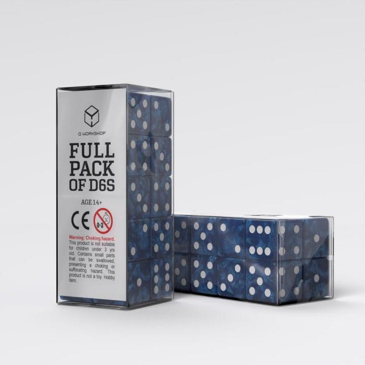 Produktbild Q Workshop Würfel Set Full Pack D6 Kobalt (20)