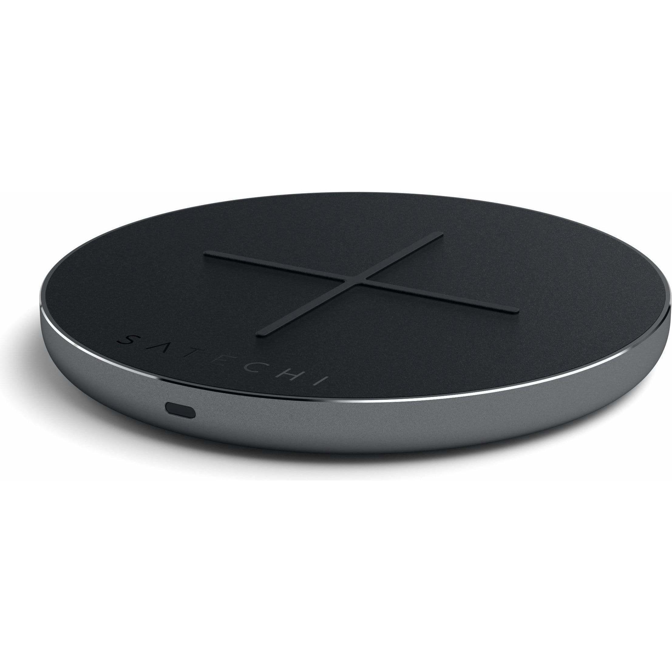 Thumbnail - Satechi Aluminum PD & QC Wireless Charger (10 W), Wireless Charger, Schwarz, Grau