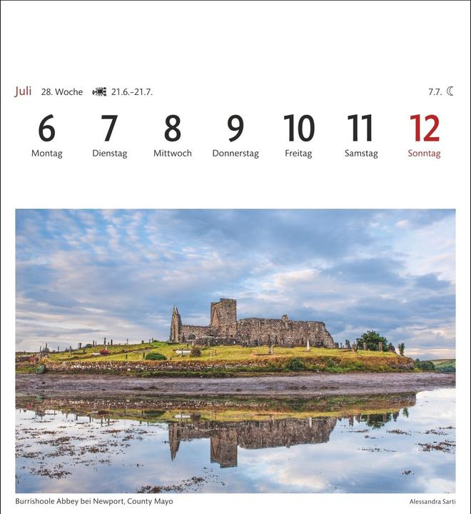 Actual product image Harenberg Irland Sehnsuchtskalender 2026 - Wochenkalender mit 53 Postkarten (Hardcover, German)