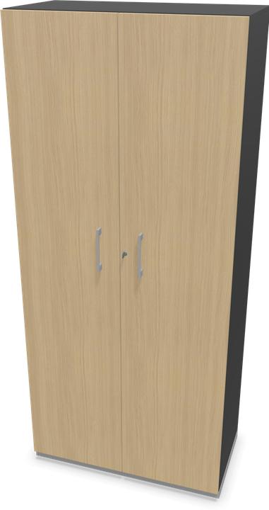 Dark grey, Oak decor bleached, Silver grey