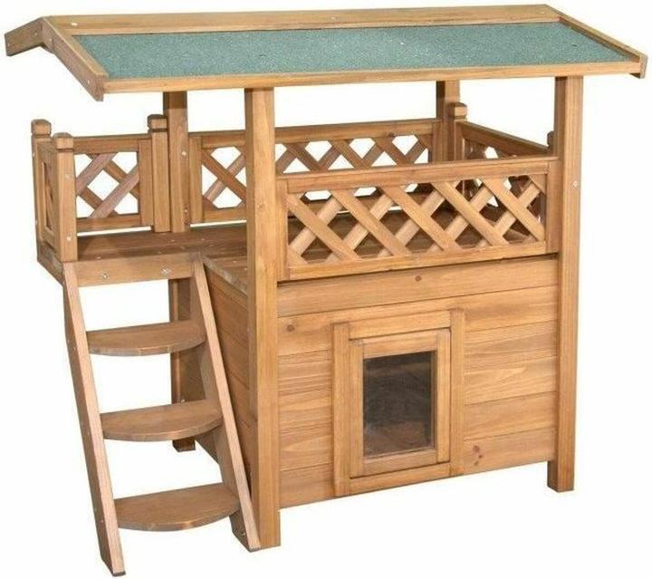 Actual product image Kerbl Katzenhaus Lodge (73 cm, Brown)