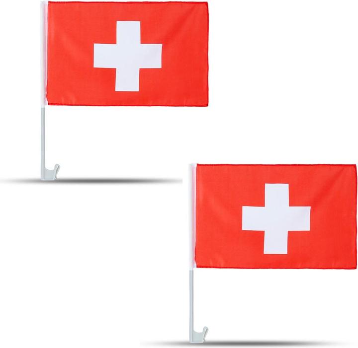 Produktbild FT Autofahne Schweiz (30 x 45 cm)