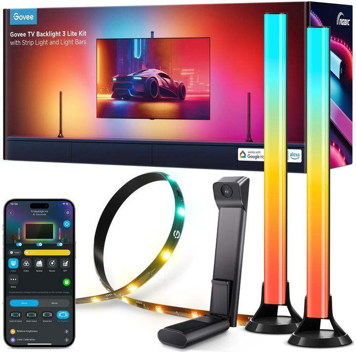 Produktbild Govee TV Backlight 3 Lite Kit (Warmweiss, 41 cm, Indoor)