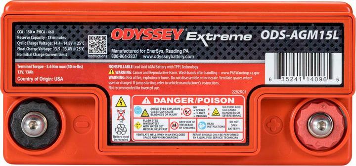 Immagine prodotto EnerSys PC545 Batteria per moto Odyssey (DIN 81500) (12 V, 13 Ah, 150 A)