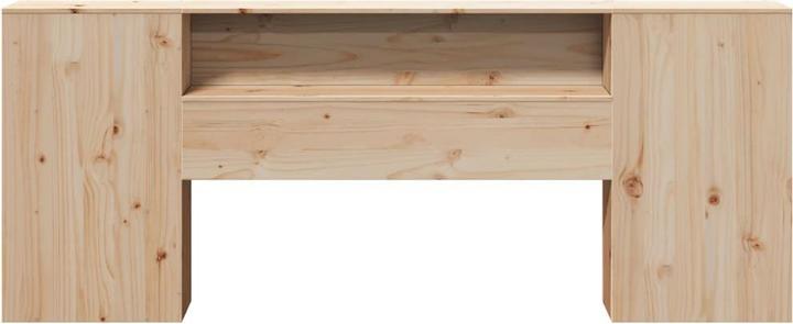 Actual product image vidaXL Kopfteil Bettkopfteil Betthaupt mit Stauraum 180cm Massivholz Kiefer (186 x 24 x 82 cm)