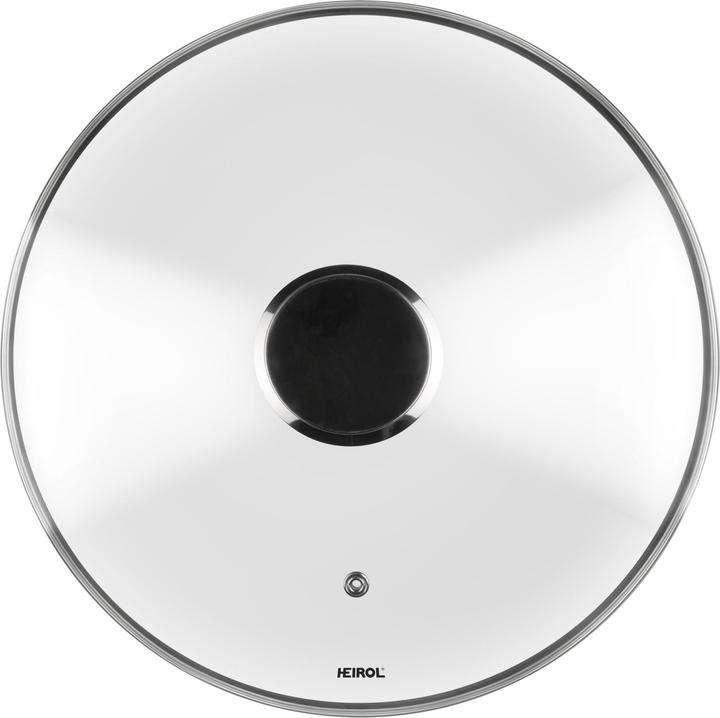 Produktbild Heirol 24 cm Glass lid with steel knob (24 cm, Glas, Metall)